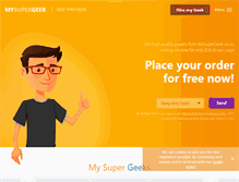 Tablet Screenshot of mysupergeek.com